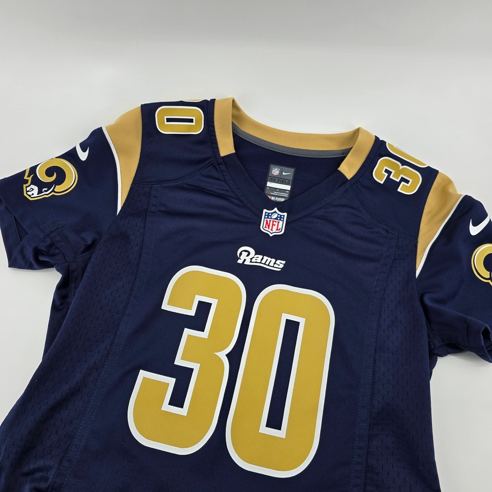 Nike Football Jersey Womens Todd Gurley II LA Rams Navy Blue Small